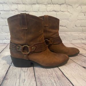 Mossimo Motorcycle/Cowboy Booties Size 8